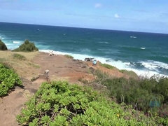 ビーチ, ビキニ, フェラチオ, 中出し, 彼女, 妊娠, ガリガリ, オッパイの