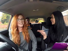 Isabel Dean gets her big tits and chubby ass drilled hard in Fake Driving School's Sex Party