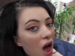 Enthousiasteling, Lieveling, Bruinharig, Vriendin, Hardcore, Masturbatie, Pornster, Roken