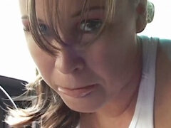 Tetas grandes, Coche, Natural