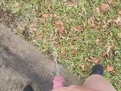 Grote lul, Sperma shot, Homo, Masturbatie, Buiten, Openbaar, Alleen