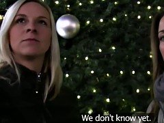 Любители, Блондинки, Брюнетки, Вчетвером, На природе, На публике, Втроем