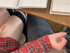 Hochschule, Spermaladung, Handjob, Masturbation, Öffentlich, Student