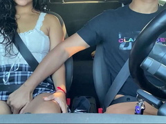 Lustful passenger Melzinha goes panty-free in Uber, driver can't resist