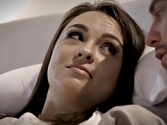 Sunny Lane porn guy fucked by horny big ass milf Olive Glass in front of his helpless wife Hd