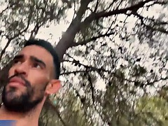Grote lul, Sperma shot, Homo, Handbeurt, Latijnse vrouw, Spier, Openbaar, Spaans