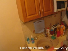 Grosser schwanz, Blasen, Braunhaarige, Handjob, Pov, Jungendliche (18+), Titten