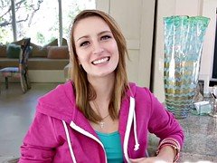 Pretty Maci Winslett enjoys fucking a massive dick