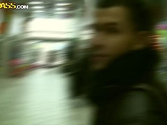 Anal, Brunette brune, Faciale, Argent, Nue, Public, Plan cul à trois