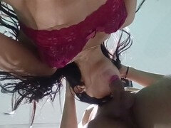 Arabisch, Aus dem arsch in den mund, Grosser arsch, Paar, Lingerie