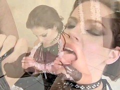 Sucer une bite, Compilation, Tir de sperme, Mère que j'aimerais baiser, Adolescente