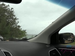 Leie, Strand, Bikini, Flashen, Nackt, Orgasmus, Im freien, Pov