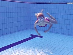 Elena Proklova shows how sexy you can be alone in the pool