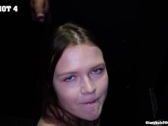 Spermaladung, Kehlenfick, Schwanzloch, Handjob, Interrassisch, Natürlichen titten, Rotschopf, Titten