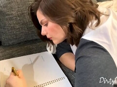 フェラチオ, ぽちゃ, 中出し, 家族, 毛深い, お仕置き, 姉妹, フェラする