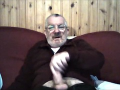 Grosser schwanz, Schwul, Grossvater, Handjob, Masturbation, Netzkamera