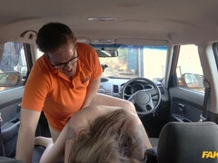 Spanish Kitty Cat Rides Penis 2 - Fake Driving School