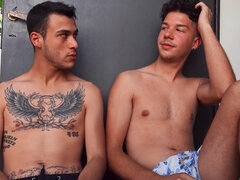 アナル, デカチン, バック, ゲイ, 手コキする, オナニー, フェラする, タトゥー