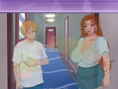 Moving into the seductive redhead milf landlady's steamy bathroom encounters - Uncensored adventures