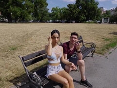 Lame dude gets off while watching his GF get fucked