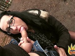 Pijpbeurt, Bruinharig, Oudere vrouw, Sperma shot, Moeder, Openbaar, Realiteit, Stiefmoeder