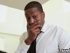 Anal, Grosse bite, Gros seins, Brunette brune, Tir de sperme, Hd, Interracial, Jarretelles