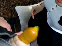 Asiatique, Sucer une bite, De plein air