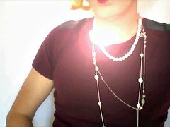 Amateur, Lingerie, Masturbation, Jarretelles