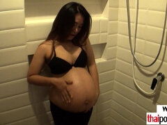 Amateur, Asiatique, Plantureuse, Queue, Monstre, Pov, Enceinte, Thaïlandaise