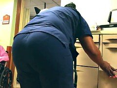 Belle grosse femme bgf, Noire, Noir ébène, Fétiche, Infirmière, Voyeur