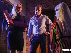 デカ尻, デカチン, デカパイ, フェラチオ, バック, 女 人男 人, キス, 淫乱熟女