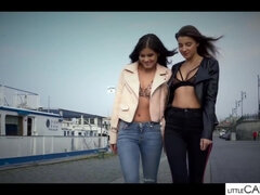 Maria`s having first time lesbian experience