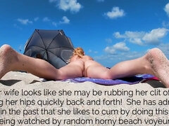 Plage, Blonde, Hd, Mère que j'aimerais baiser, Nue, Nudiste, Public, Voyeur