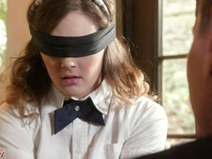 Gros cul, Grosse bite, Bondage, En levrette, Seins naturels, Élève, Adolescente, Nénés