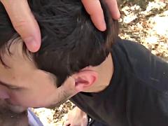 Slutty James in POV Outdoor Blowjob Craving Hard Suck