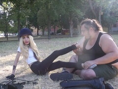 Foot fetish, feet sniffing, dominatrix