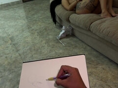 Anaal, Grote mammen, Rondborstig, Latijnse vrouw, Tieten likken