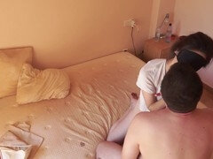 フェラチオ, カップル, 女, なめる, オーガズム, スペイン人, フェラする