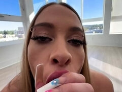 Amateur Busty Blonde Hottie Lap Dance POV