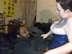 Hard rough sex, riding dick, bi-racial