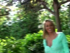 素人, 美女, デカパイ, ブロンド, 巨乳な, 自然山雀, アウトドア, 一人