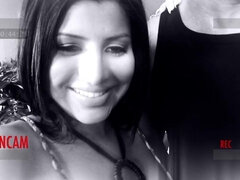 Horny Latinas get wild and fuck together with two horny dudes