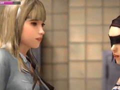 En tercera dimension, Rubia, Hembra, Juegos, Lamidas, Orgasmo, Coño