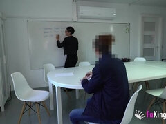 素人, デカパイ, 茶髪の, ヨーロピアン, 現実, スペイン人, 生徒, 教師