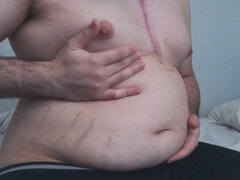 Pummelig, Fett, Schwul, Handjob, Masturbation