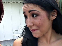 Redhead stepmom pussylicking and toying teen