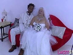 Bride granny Lacey Starr