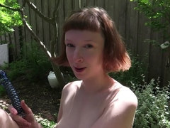 Harig, Buiten, Roodharige vrouw