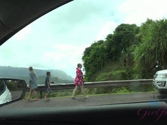 ブロンド, 露出狂, 彼女, アウトドア, 小柄, ハメ撮り, 公共, オッパイの