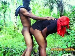 Afrikanisch, Grosse titten, Blasen, Schwanz, Hundestellung, Handjob, Hardcore, Ehefrau